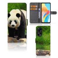OPPO A98 5G | Telefoonhoesje | Met pasjeshouder | Panda