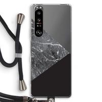 Combinatie marmer: Sony Xperia 1 III Transparant Hoesje met koord