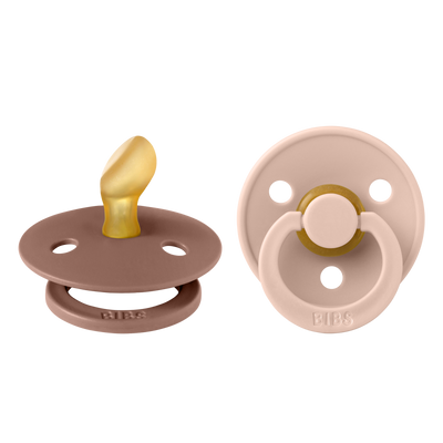 BIBS Fopspeen 0-6 Maanden Anatomic Blush/Woodchuck
