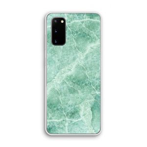 Groen marmer: Samsung Galaxy S20 Transparant Hoesje
