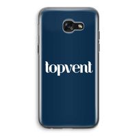 Topvent Navy: Samsung Galaxy A5 (2017) Transparant Hoesje