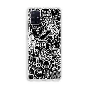 Vexx Black Mixtape: Galaxy A51 4G Transparant Hoesje