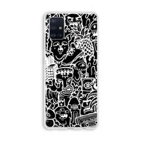Vexx Black Mixtape: Galaxy A51 4G Transparant Hoesje