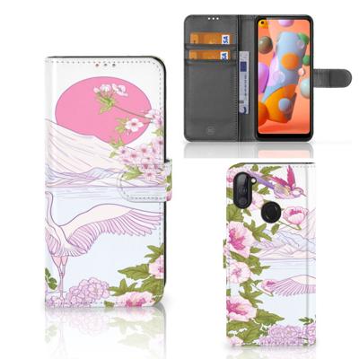 Samsung Galaxy M11 | A11 | Telefoonhoesje | Met pasjeshouder | Bird Standing