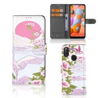 Samsung Galaxy M11 | A11 | Telefoonhoesje | Met pasjeshouder | Bird Standing