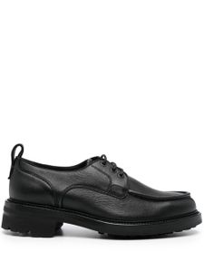 Brioni derbies en cuir à effet froissé - Noir