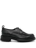 Brioni derbies en cuir à effet froissé - Noir - thumbnail