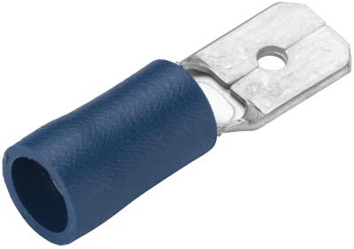HELLA Fl.plug 1.5-2.5 100pcs blue 6.3x0.8mm