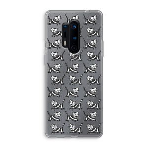 Zwarte poes: OnePlus 8 Pro Transparant Hoesje