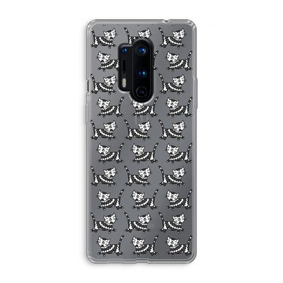 Zwarte poes: OnePlus 8 Pro Transparant Hoesje