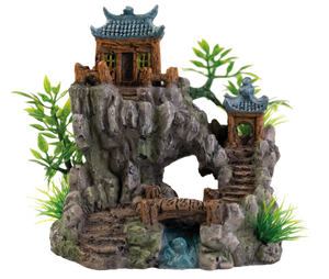 Superfish Deco Temple 3 Aquarium Ornament - Milieuvriendelijk, Onderhoudsgemak, Handgeschilderd