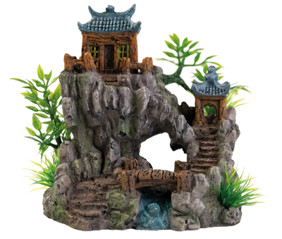 Superfish Deco Temple 3 Aquarium Ornament - Milieuvriendelijk, Onderhoudsgemak, Handgeschilderd