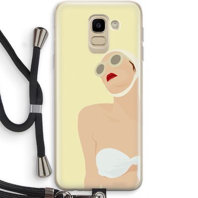 Summer: Samsung Galaxy J6 (2018) Transparant Hoesje met koord