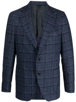 GABO NAPOLI blazer boutonné à carreaux - Bleu