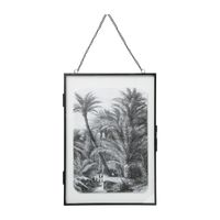 Fotolijst aan ketting staand – zwart - 21x30 cm