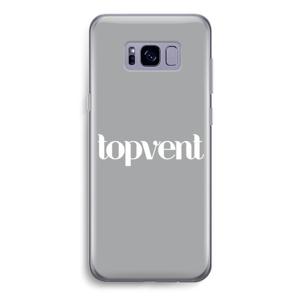 Topvent Grijs Wit: Samsung Galaxy S8 Transparant Hoesje