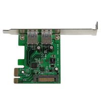 StarTech.com 2-poorts PCI Express (PCIe) SuperSpeed USB 3.0-kaartadapter met UASP SATA-voeding - thumbnail