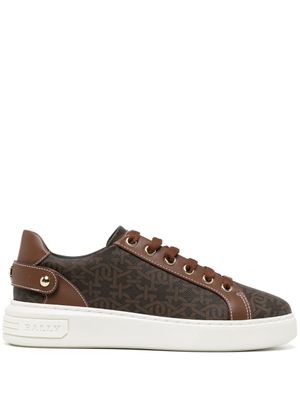 Bally baskets à design à empiècements - Marron