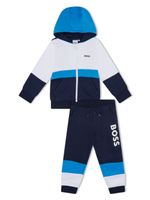 BOSS Kidswear survêtement à logo imprimé - Bleu