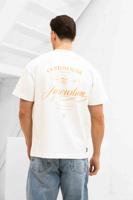 Jorcustom Handscript Loose Fit T-Shirt Heren Wit/Oranje - Maat XL - Kleur: WitOranje | Soccerfanshop