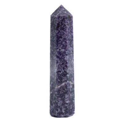 Edelsteen Obelisk Punt Lepidoliet - 80-100 mm