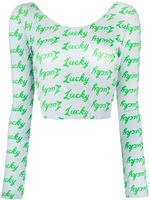 Natasha Zinko haut Lucky crop - Gris