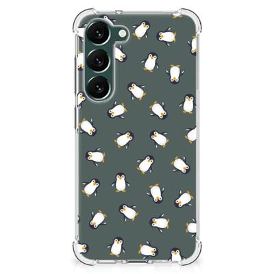 Doorzichtige Silicone Hoesje voor Samsung Galaxy S23 Plus Pinguïn