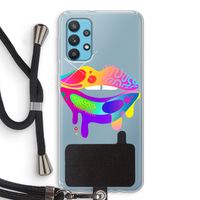Lip Palette: Samsung Galaxy A32 4G Transparant Hoesje met koord