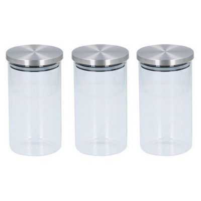 Set van 3x stuks glazen voorraadpotten / snoeppotten 950 ml