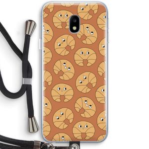 Croissant: Samsung Galaxy J3 (2017) Transparant Hoesje met koord