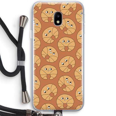 Croissant: Samsung Galaxy J3 (2017) Transparant Hoesje met koord