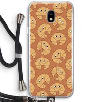 Croissant: Samsung Galaxy J3 (2017) Transparant Hoesje met koord
