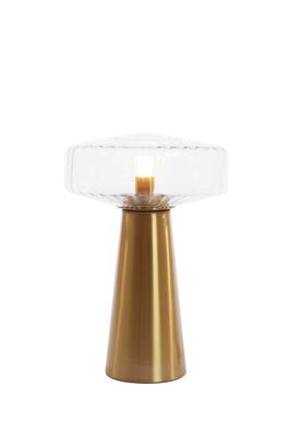 Light & Living TafellampPleat goud Ø 30cm - 1882196