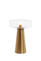 Light & Living TafellampPleat goud Ø 30cm - 1882196 Light & Living TafellampPleat goud Ø 30cm - 1882196