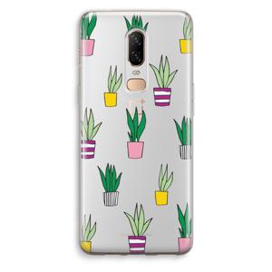 Sanseveria: OnePlus 6 Transparant Hoesje