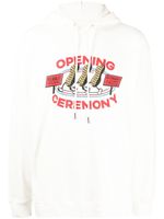 Opening Ceremony hoodie en coton à logo imprimé - Blanc - thumbnail