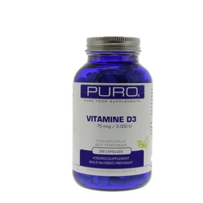 Puro Vitamine D3 75mcg 250Capsules
