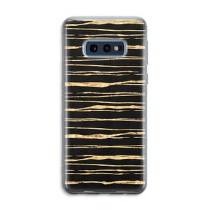 Gouden strepen: Samsung Galaxy S10e Transparant Hoesje