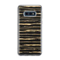 Gouden strepen: Samsung Galaxy S10e Transparant Hoesje