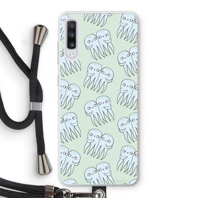 Octopussen: Samsung Galaxy A70 Transparant Hoesje met koord