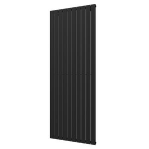 Designradiator Plieger Cavallino Retto Enkel 1666 Watt Middenaansluiting 200x75,4 cm Donkergrijs Structuur
