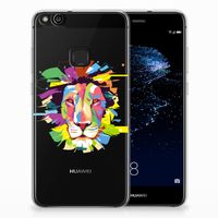 Huawei P10 Lite Telefoonhoesje met Naam Lion Color - thumbnail