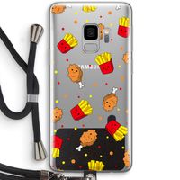Chicken 'n Fries: Samsung Galaxy S9 Transparant Hoesje met koord