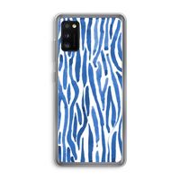 Blauwe nerven: Samsung Galaxy A41 Transparant Hoesje