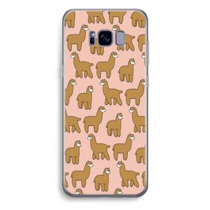 Alpacas: Samsung Galaxy S8 Plus Transparant Hoesje