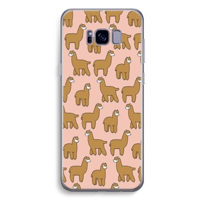 Alpacas: Samsung Galaxy S8 Plus Transparant Hoesje