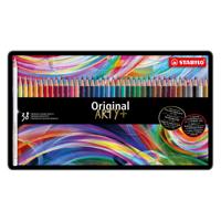 STABILO original - kleurpotlood met dunne kern - metalen set 38 st.