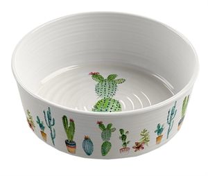 Tarhong Voerbak hond cactus print 1 melamine