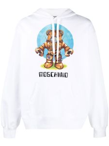 Moschino hoodie à logo imprimé - Blanc