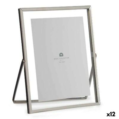 Fotolijsten Gift Decor MS61015-B-S MS61015-B-S Zilverkleurig Metaal Glas Plastic (12 Stuks)